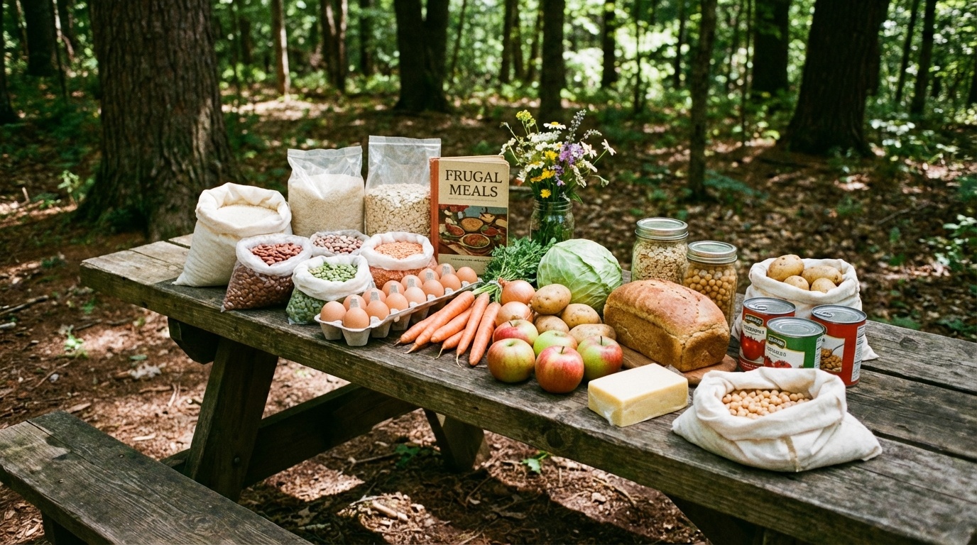 How to Make Grocery Shopping Cheaper - a person calculating a total on a smartphone while sitting in a grocery cart aisle