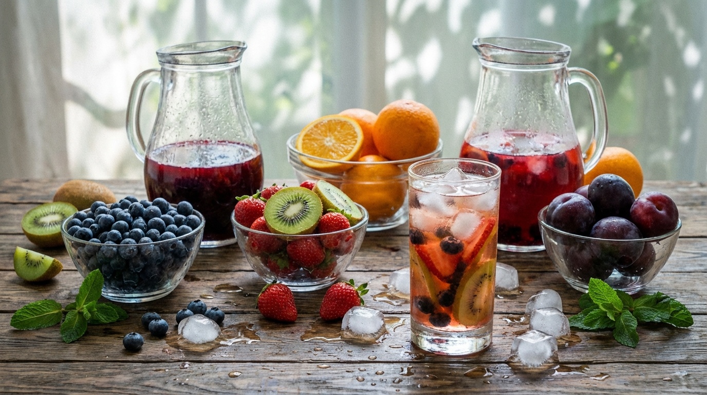 Prune Juice Alternatives for Constipation - fresh meal in glass containers for natural digestive relief